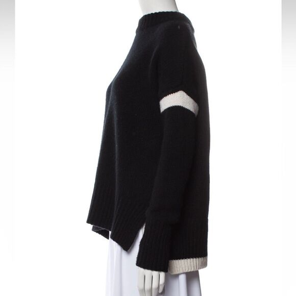 La Ligne Varsity Sweater black 100% cashmere XS - Picture 7 of 9